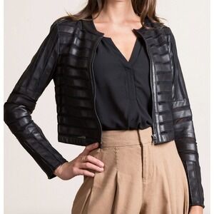 NWT Overland Coco Lambskin Leather Jacket Size XXS